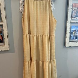 Yellow Sleeveless Dress